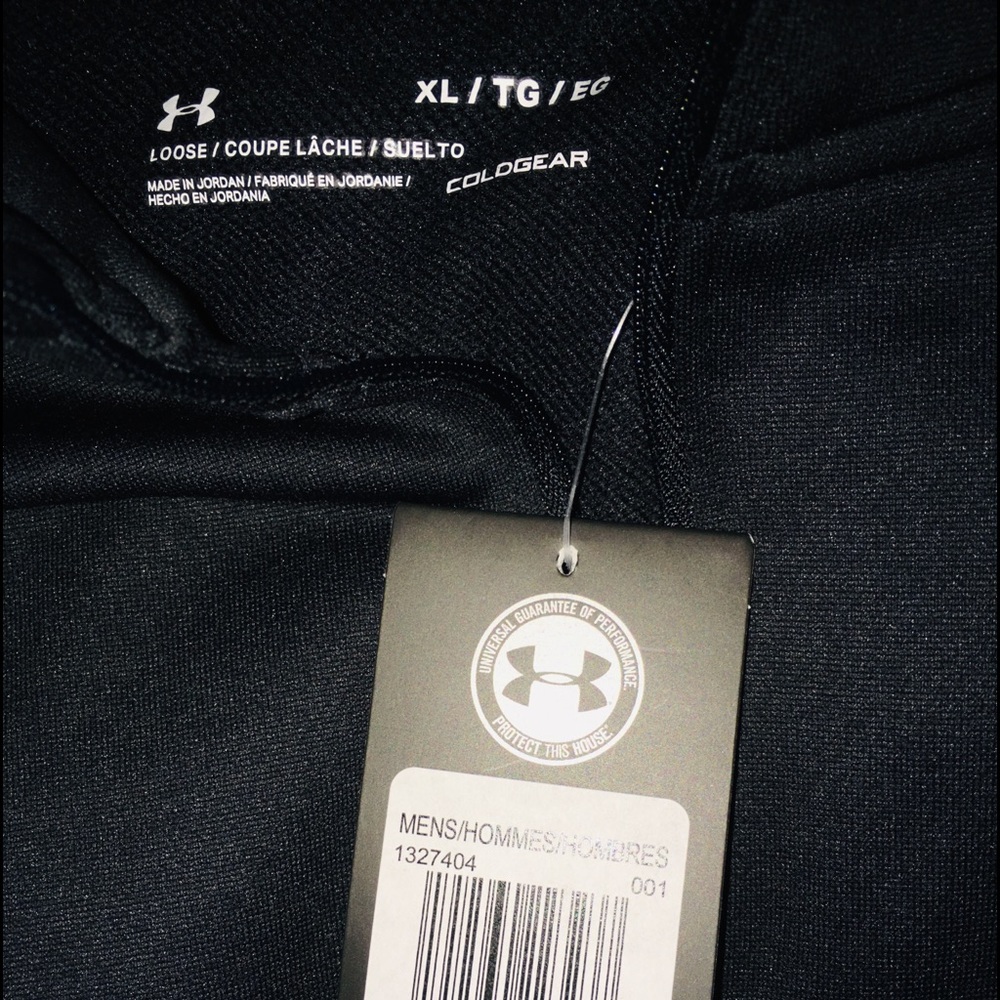 Under Armour Black Full Zip Hoodie Long Sleeve XXL - Picture 4 of 8